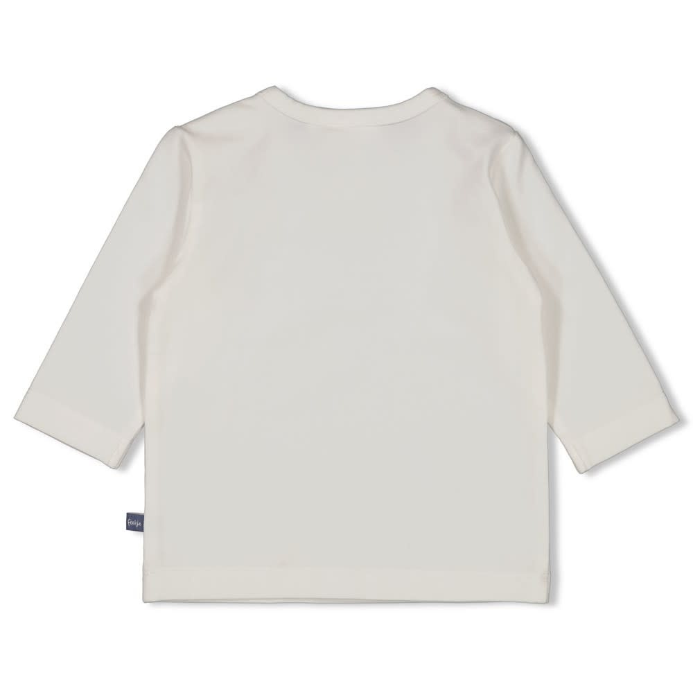 Feetje Longsleeve Offwhite - Blue Ocean