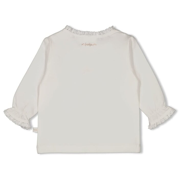 Feetje Longsleeve Offwhite - Delicate Flower