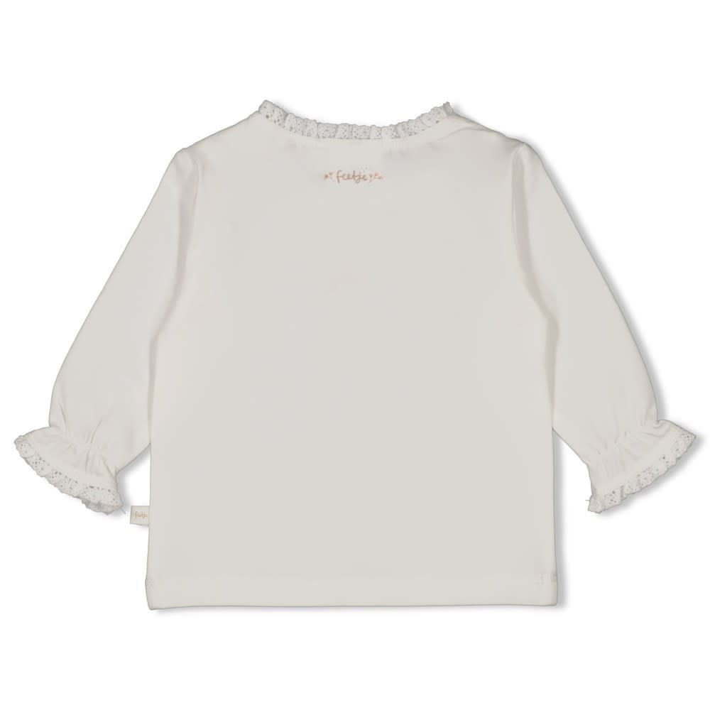 Feetje Longsleeve Offwhite - Delicate Flower