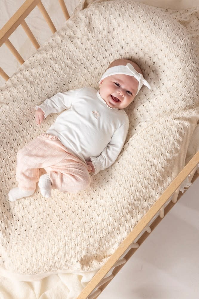 Feetje Longsleeve Offwhite - Delicate Flower