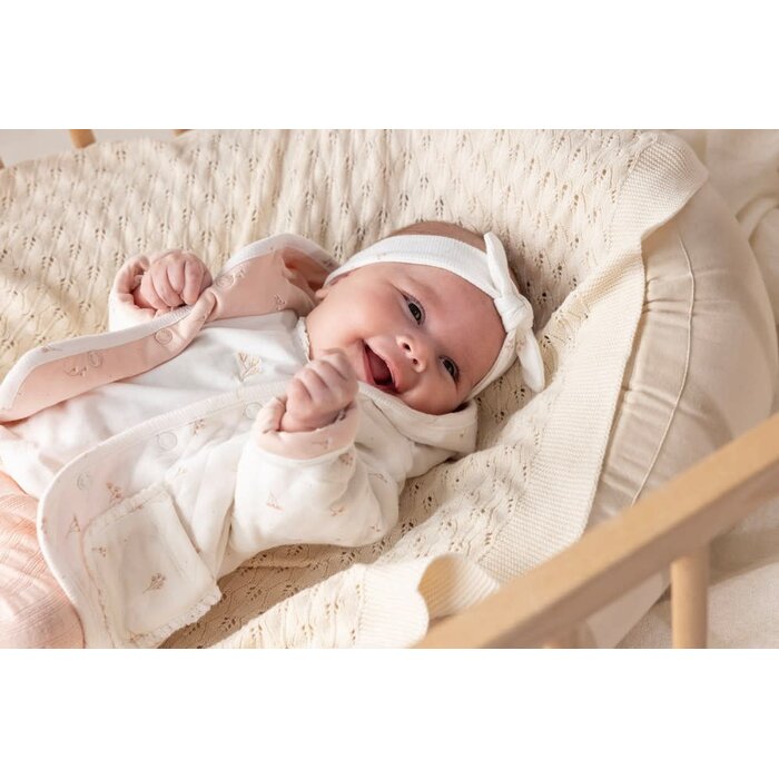 Feetje Longsleeve Offwhite - Delicate Flower