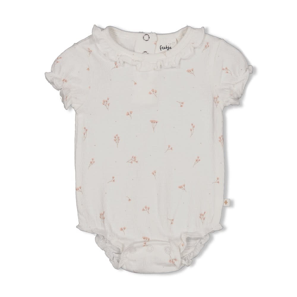 Feetje Romper crinkle AOP k/m Offwhite - Delicate Flower