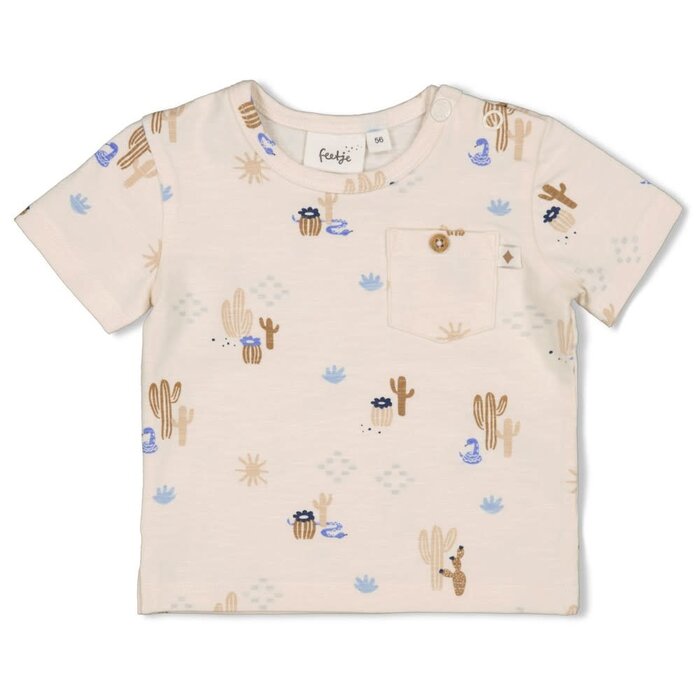 Feetje T-shirt AOP Offwhite - Sssiesta