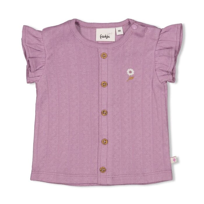Feetje Top pointelle rib Violet - Flower Ranch