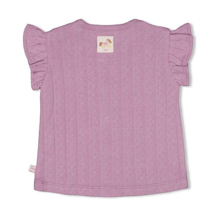 Feetje Top pointelle rib Violet - Flower Ranch