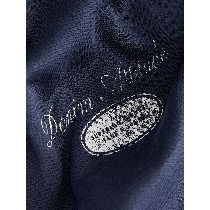 Jack & Jones JJEDOVER GRAPHIC SWEAT CREW NECK MNI Navy