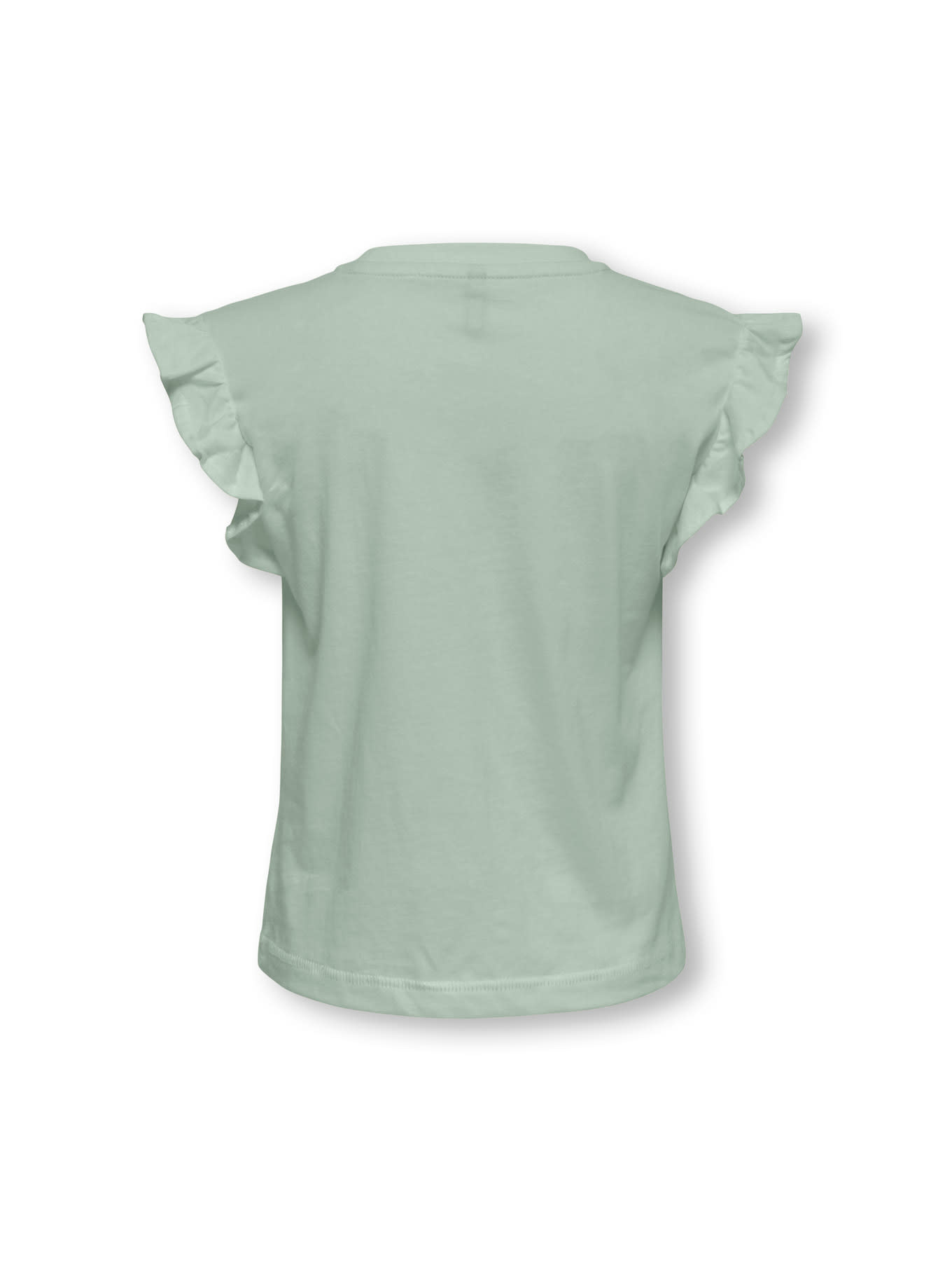 Kids Only KMGRUTH LIFE SL FRILL LOOSE TEE JRS Green