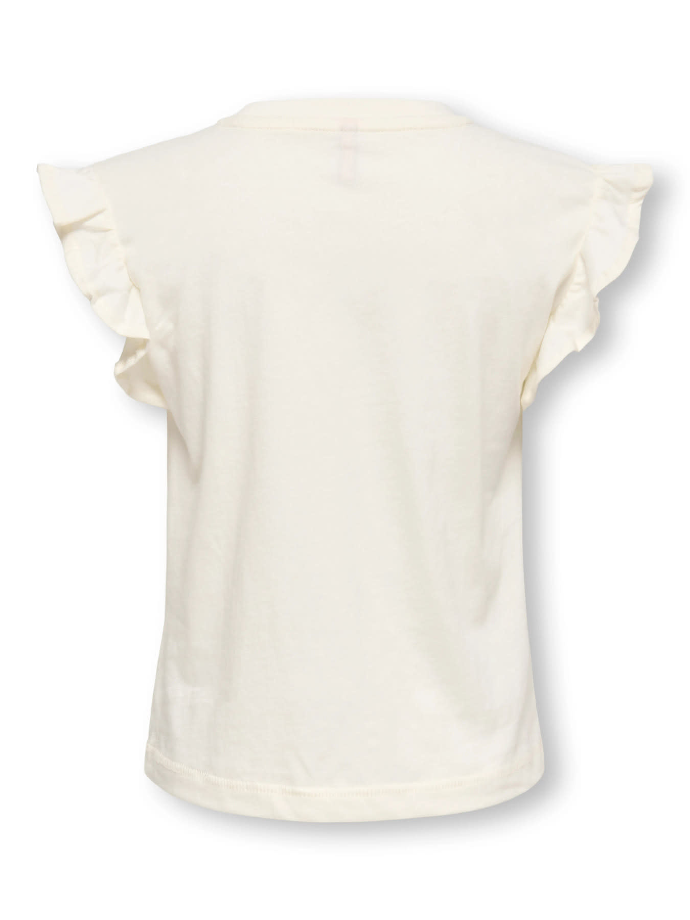 Kids Only KMGRUTH LIFE SL FRILL LOOSE TEE JRS White