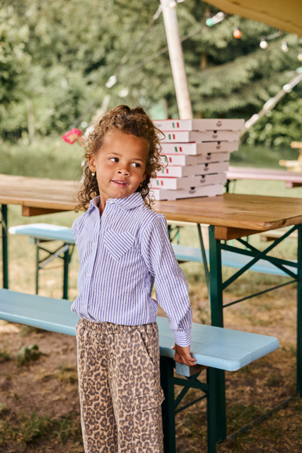 Daily7 Shirt Longsleeve Stripe Lolite