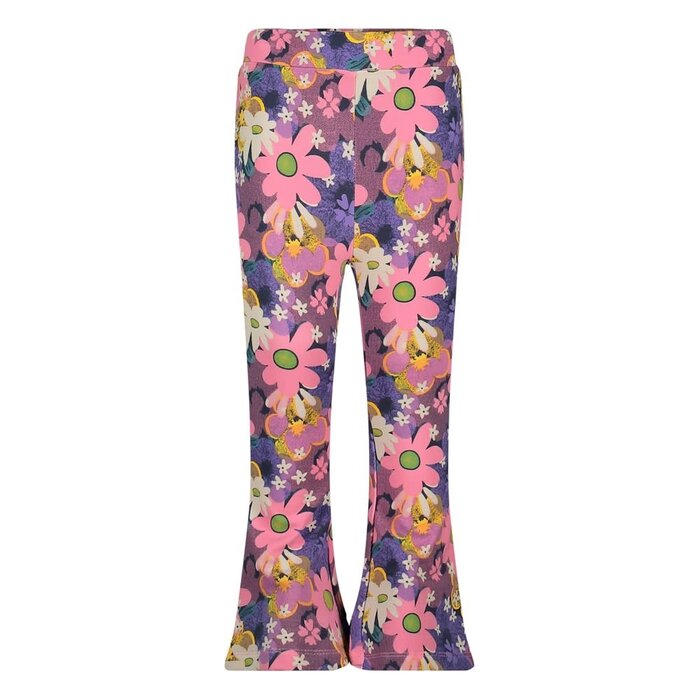 Jubel Flared broek AOP Roze - Rolling into Spring