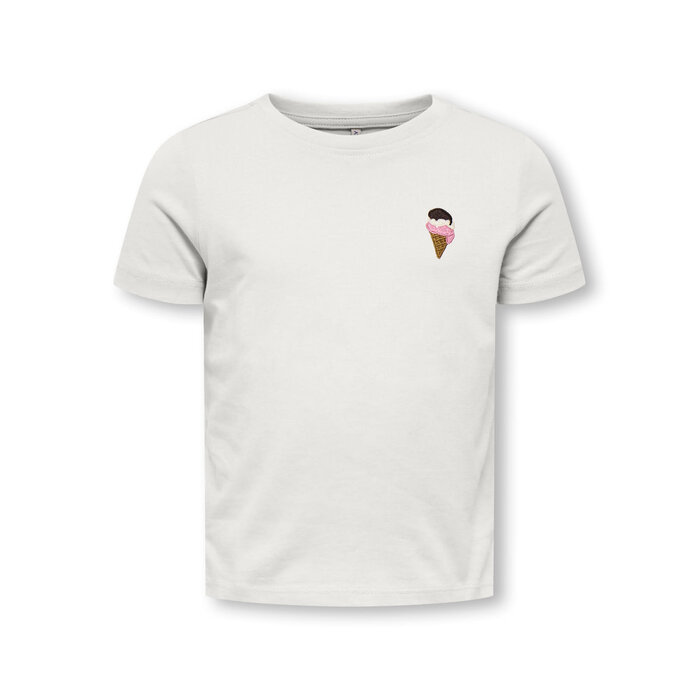 Kids Only KMGVEGA LIFE SS REG EMB TEE White