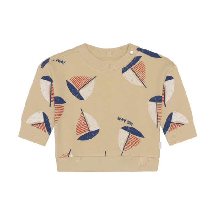 Noppies Sweater LS AOP Egret