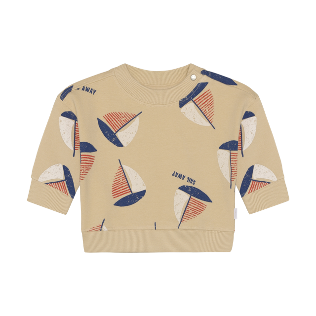 Noppies Sweater LS AOP Egret