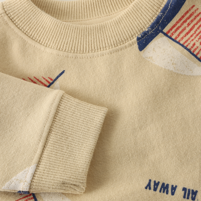 Noppies Sweater LS AOP Egret