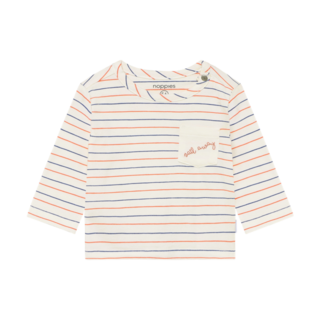 Noppies Tee LS stripe Egret