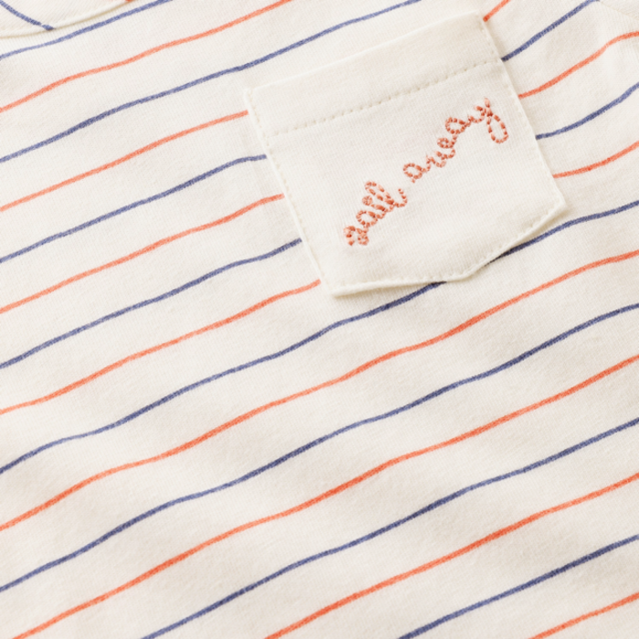 Noppies Tee LS stripe Egret