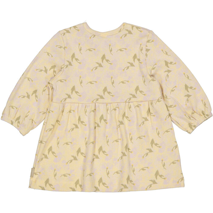 Levv Dress LNBS26MADELIEF AOP Yellow Flower