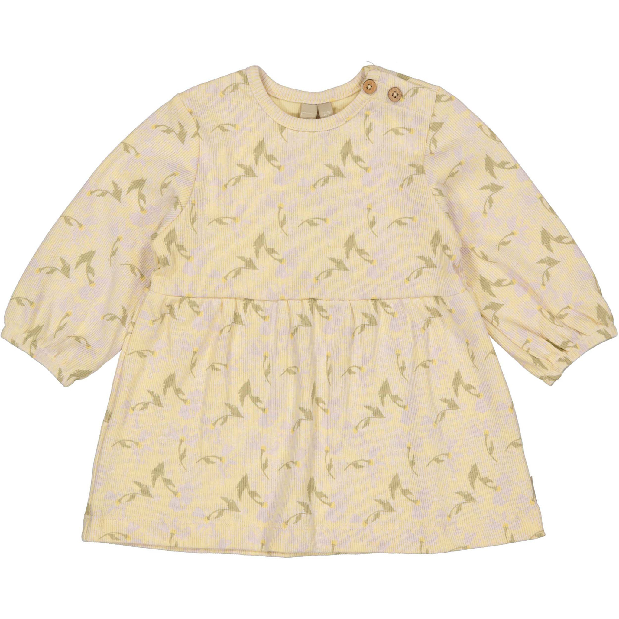 Levv Dress LNBS26MADELIEF AOP Yellow Flower