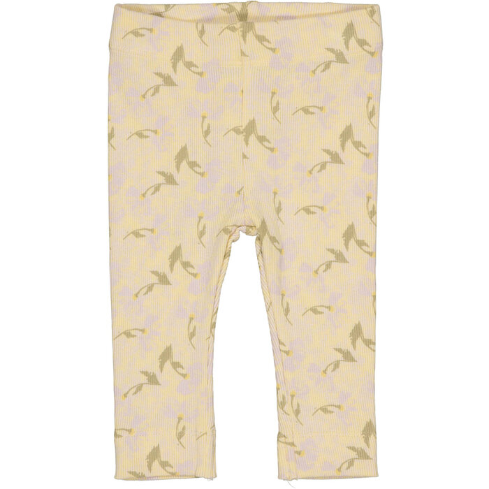 Levv Pants LNBS26MARIT AOP Yellow Flower