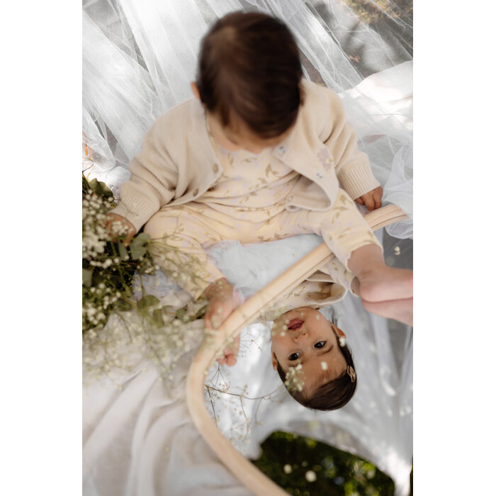 Levv Pants LNBS26MARIT AOP Yellow Flower