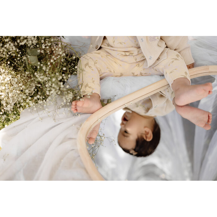 Levv Pants LNBS26MARIT AOP Yellow Flower