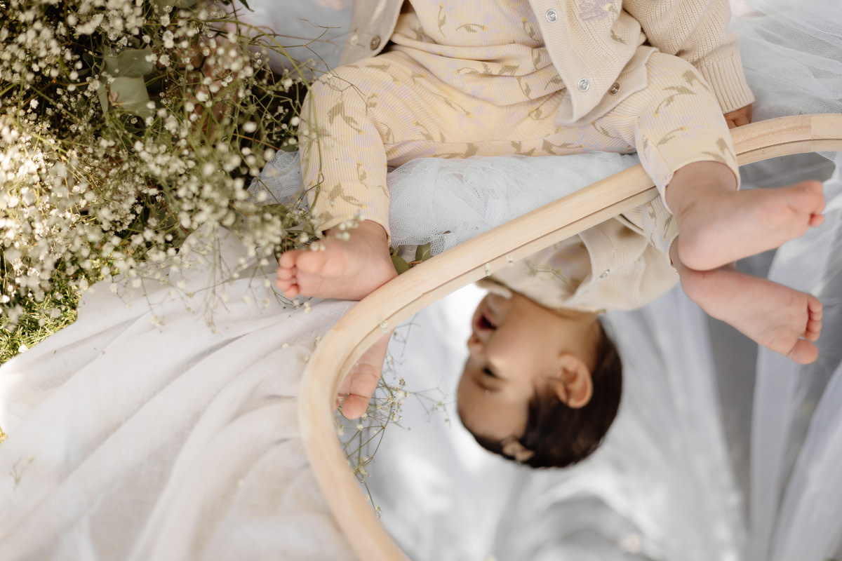 Levv Pants LNBS26MARIT AOP Yellow Flower