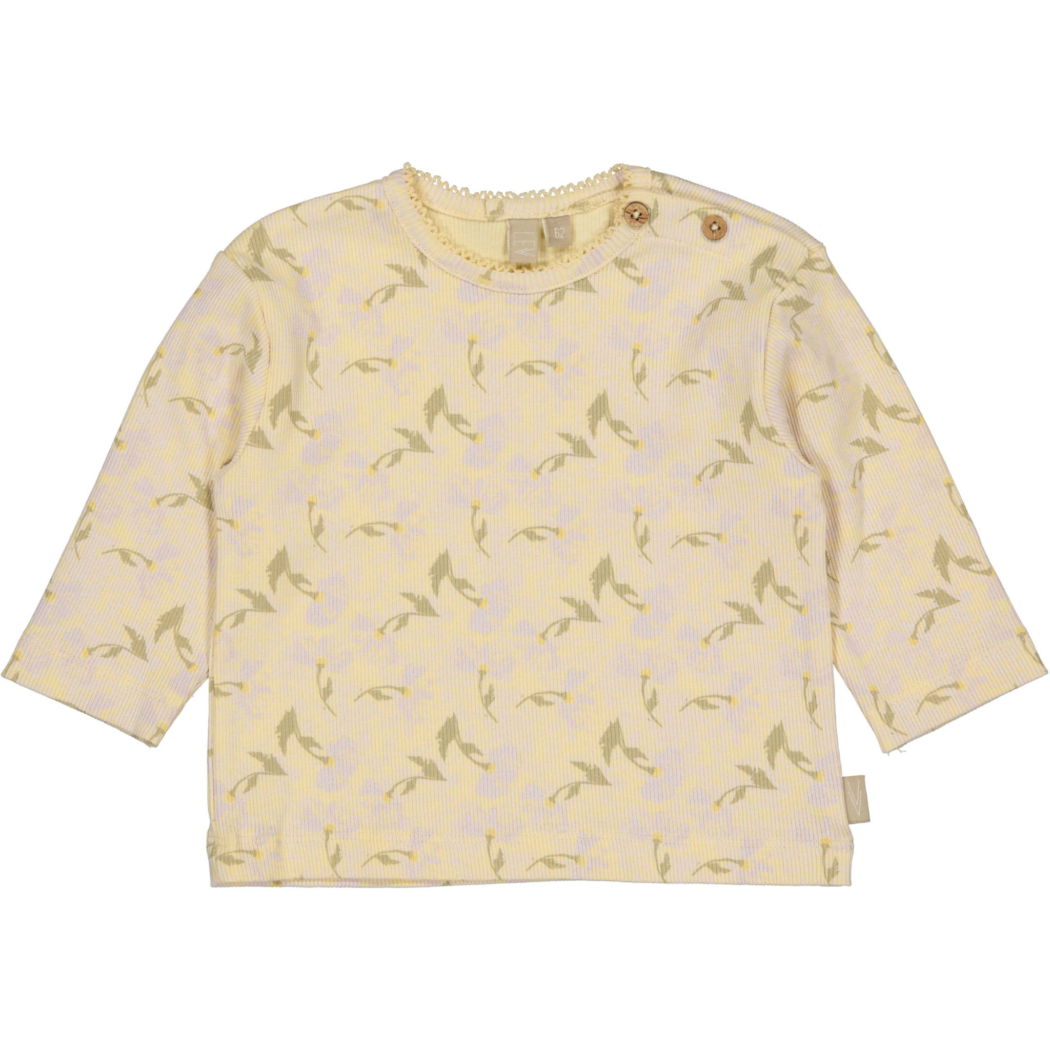 Levv Shirt LNBS26MANDY AOP Yellow Flower