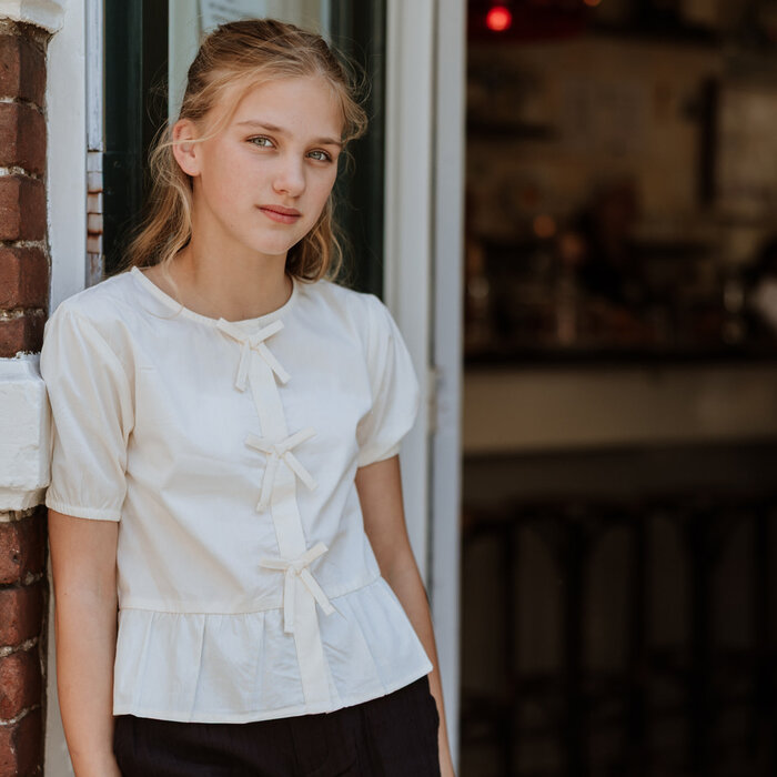 No Way Monday Blouse ss Off white