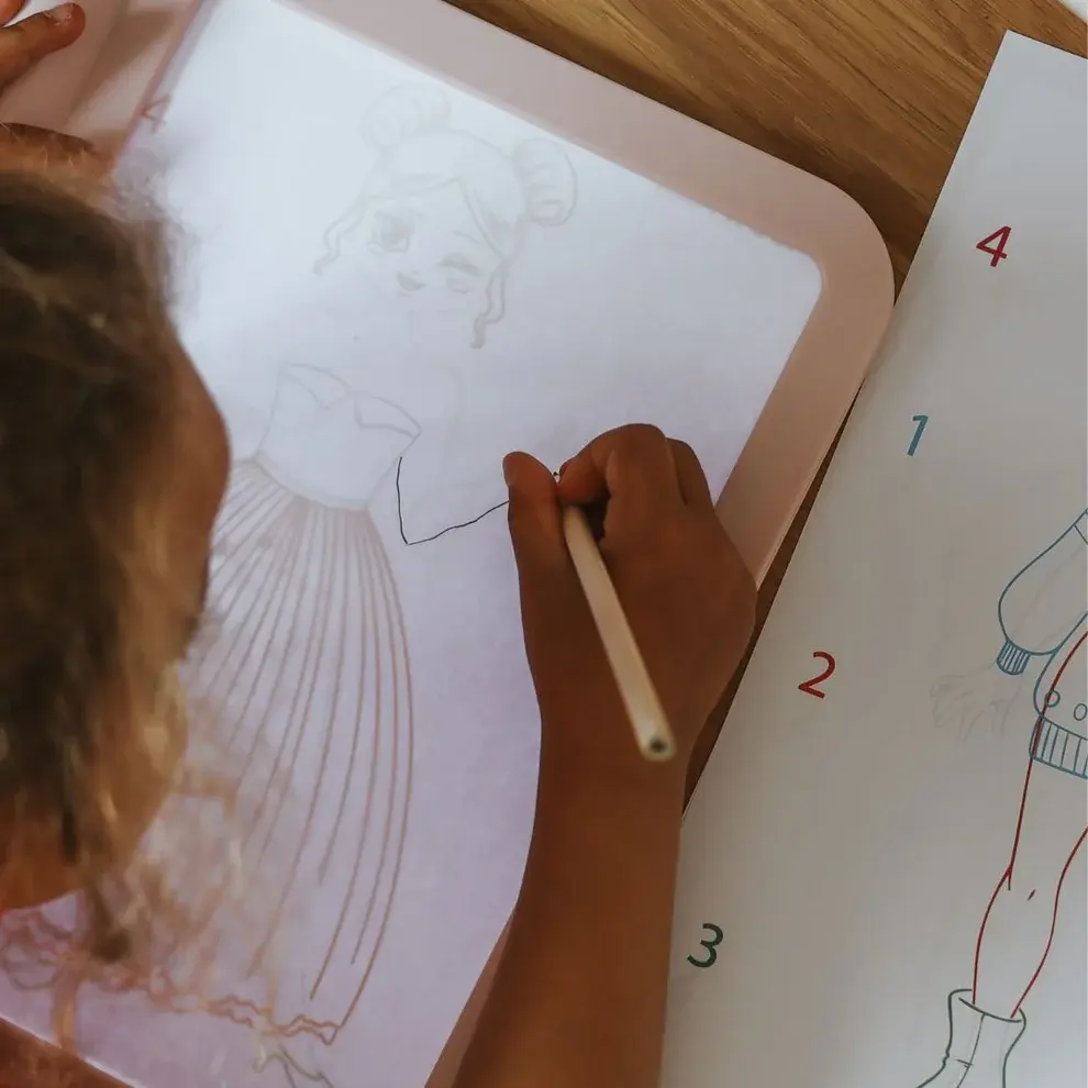 Kidywolf KIDYDRAW-PRO mobiele en lichtgevende tablet roze