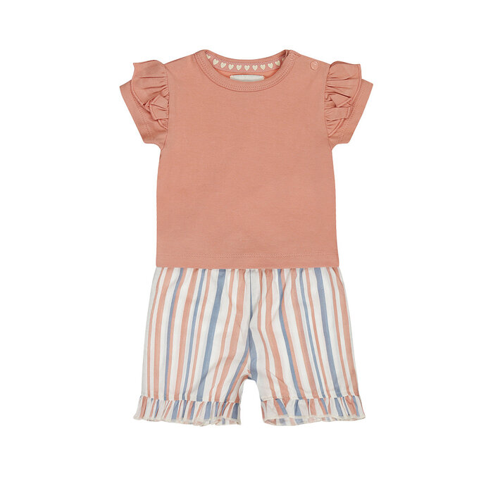 Dirkje 2 pc set Light pink, T-shirt, Shorts