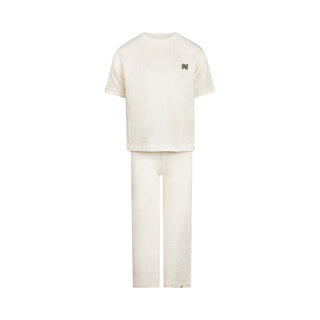 Koko Noko 2 pc set Off white, loose fit, T-shirt, Trousers, wide leg