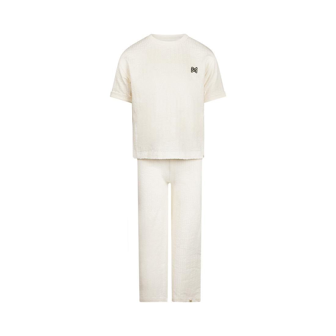 Koko Noko 2 pc set Off white, loose fit, T-shirt, Trousers, wide leg