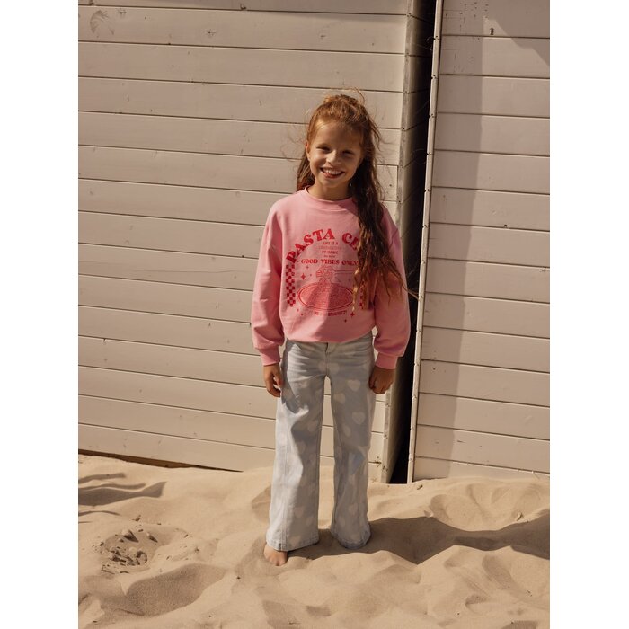 Looxs Little Heart wideleg Denim Heart denim