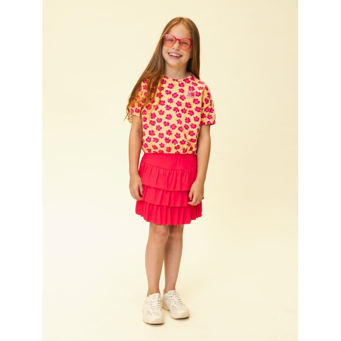 Looxs Little Ruffled Skirt poppy red