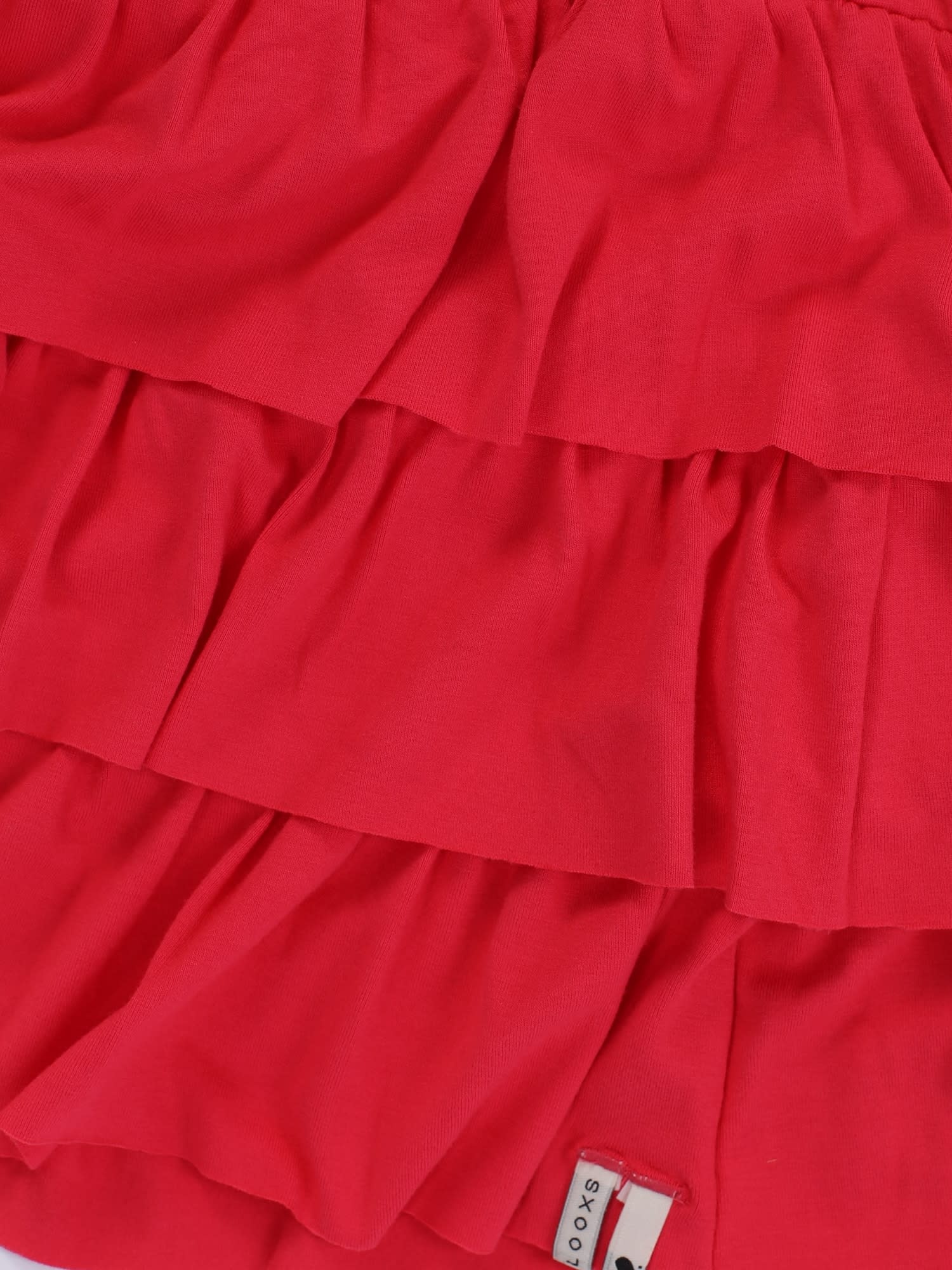 Looxs Little Ruffled Skirt poppy red