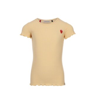 Looxs Little Striped Rib T-Shirt SS BANANA SHAKE