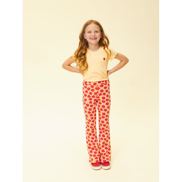 Looxs Little Striped Rib T-Shirt SS BANANA SHAKE