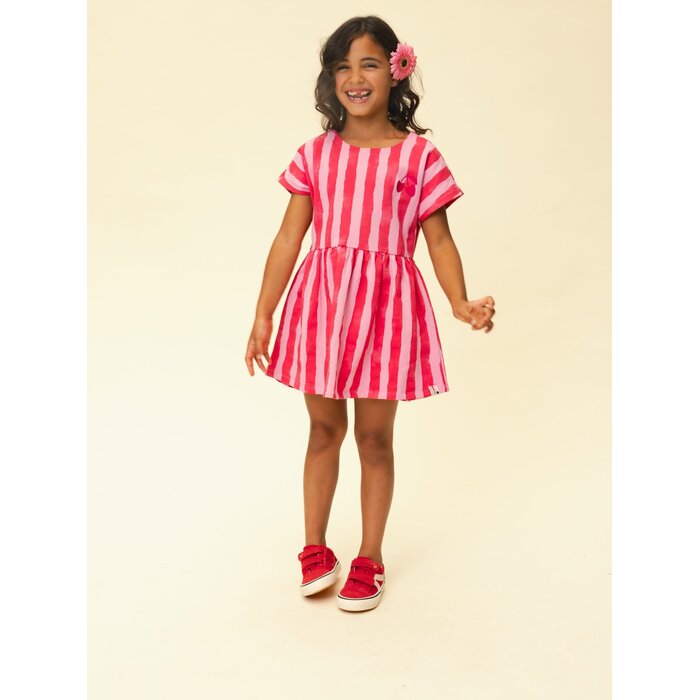 Looxs Little Striped Sweat Dress SS Stripe