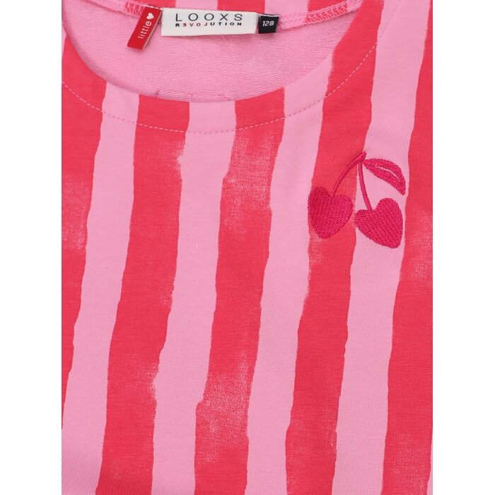 Looxs Little Striped Sweat Dress SS Stripe