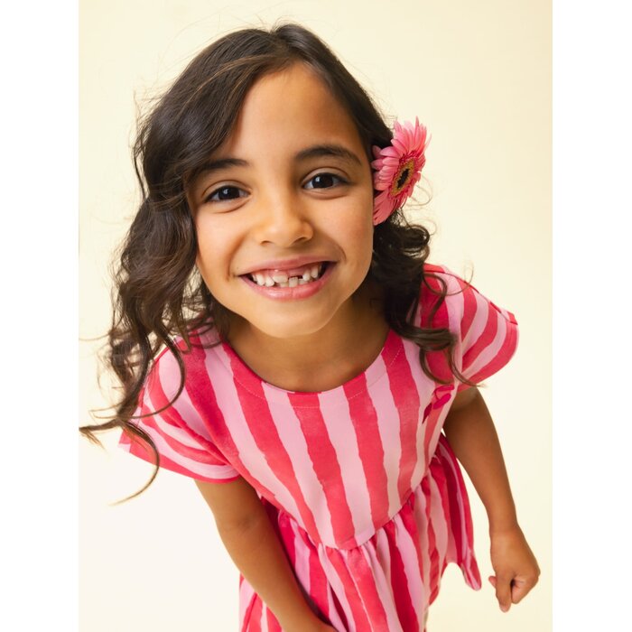 Looxs Little Striped Sweat Dress SS Stripe