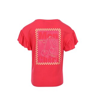 Looxs Little T-shirt SS ruffles poppy red