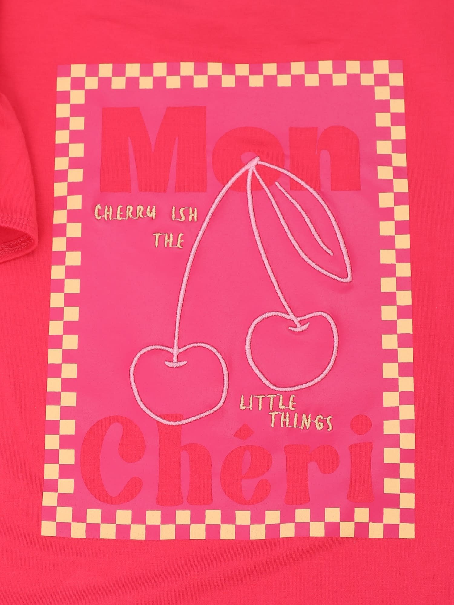 Looxs Little T-shirt SS ruffles poppy red