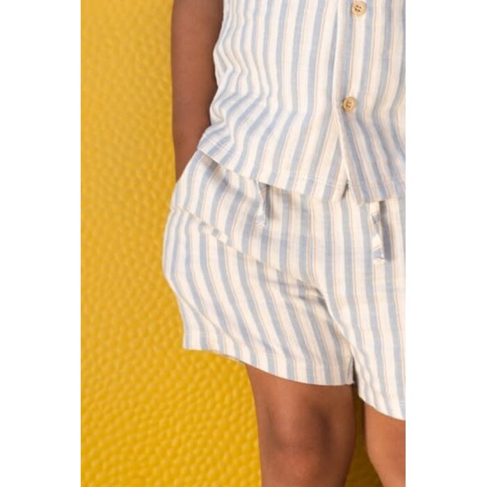 Little Dutch Blouse korte mouw Multi Stripe