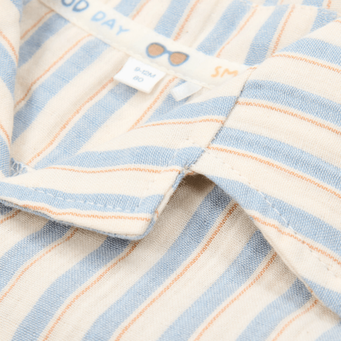Little Dutch Blouse korte mouw Multi Stripe