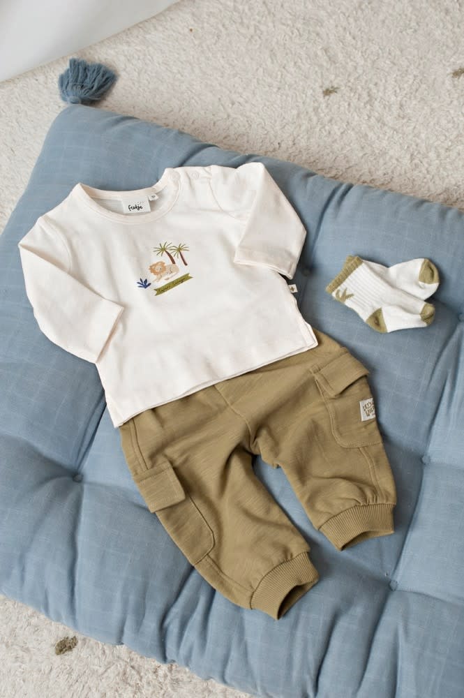 Feetje Longsleeve Offwhite - Safari Savage