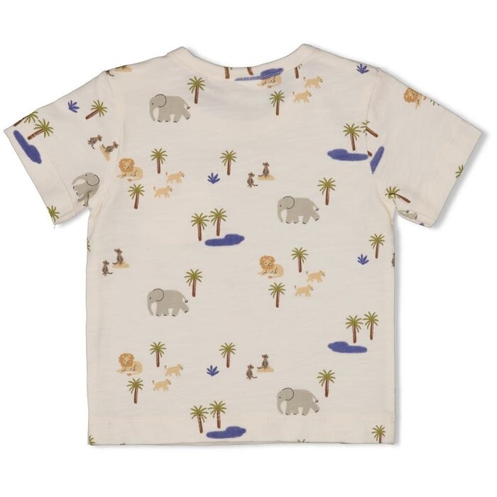 Feetje T-shirt AOP Offwhite - Safari Savage