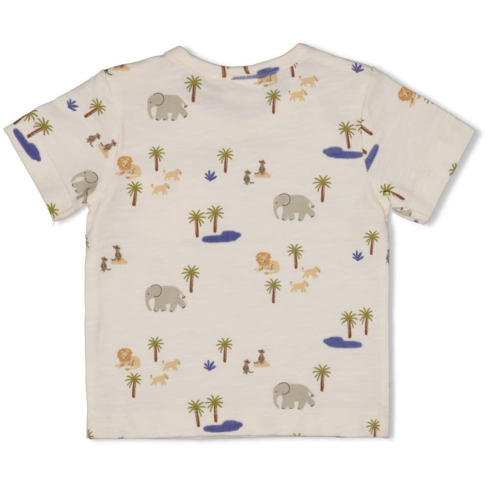 Feetje T-shirt AOP Offwhite - Safari Savage
