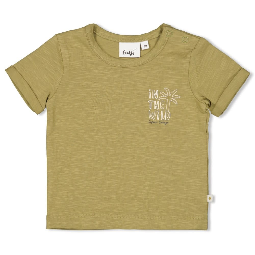 Feetje T-shirt Groen - Safari Savage