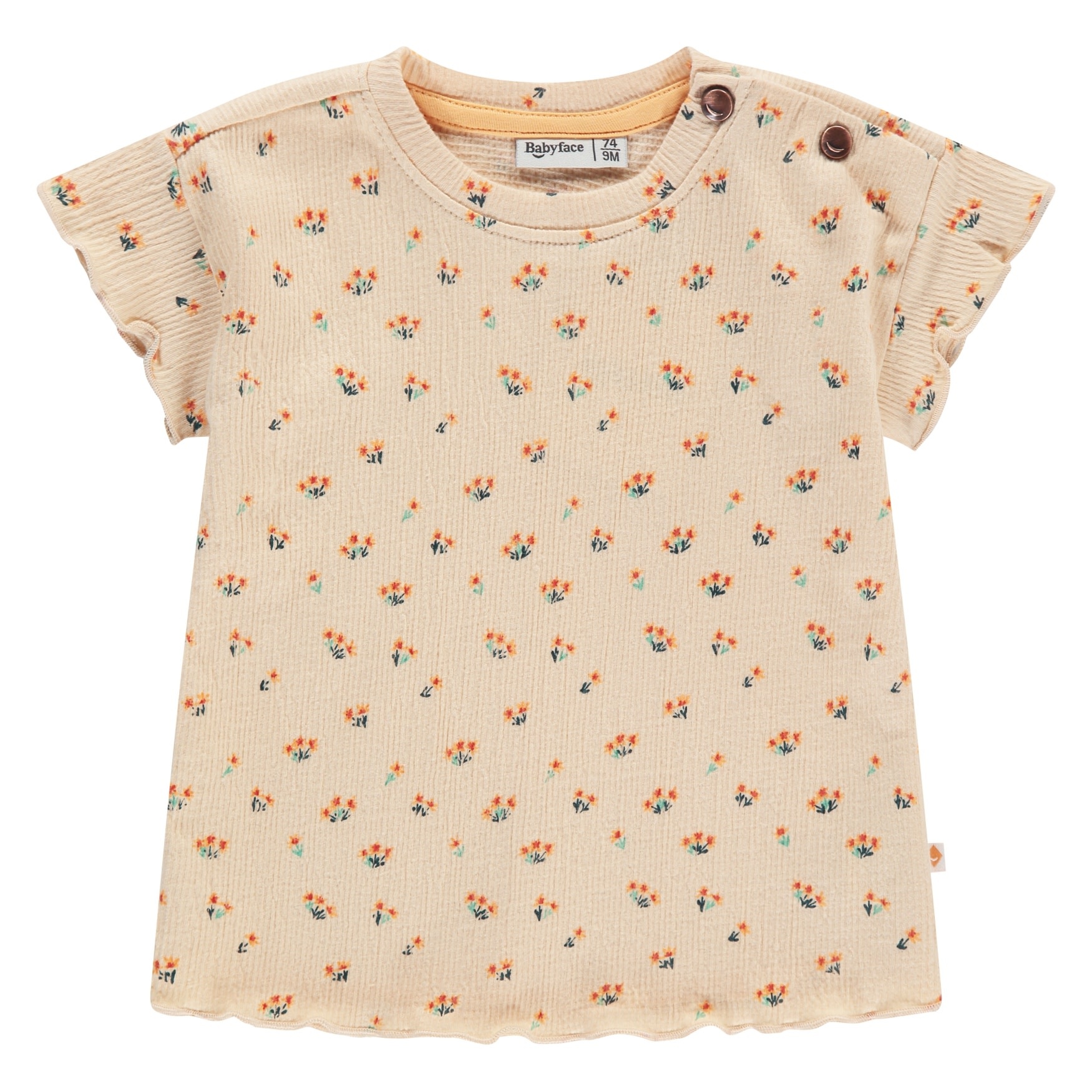 Babyface baby girls t-shirt short sleeve Light orange
