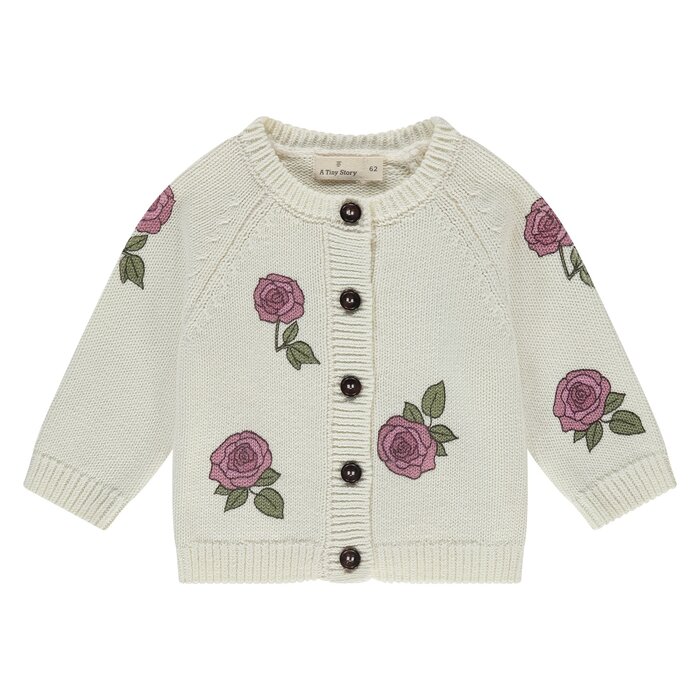 A Tiny Story baby cardigan Ecru